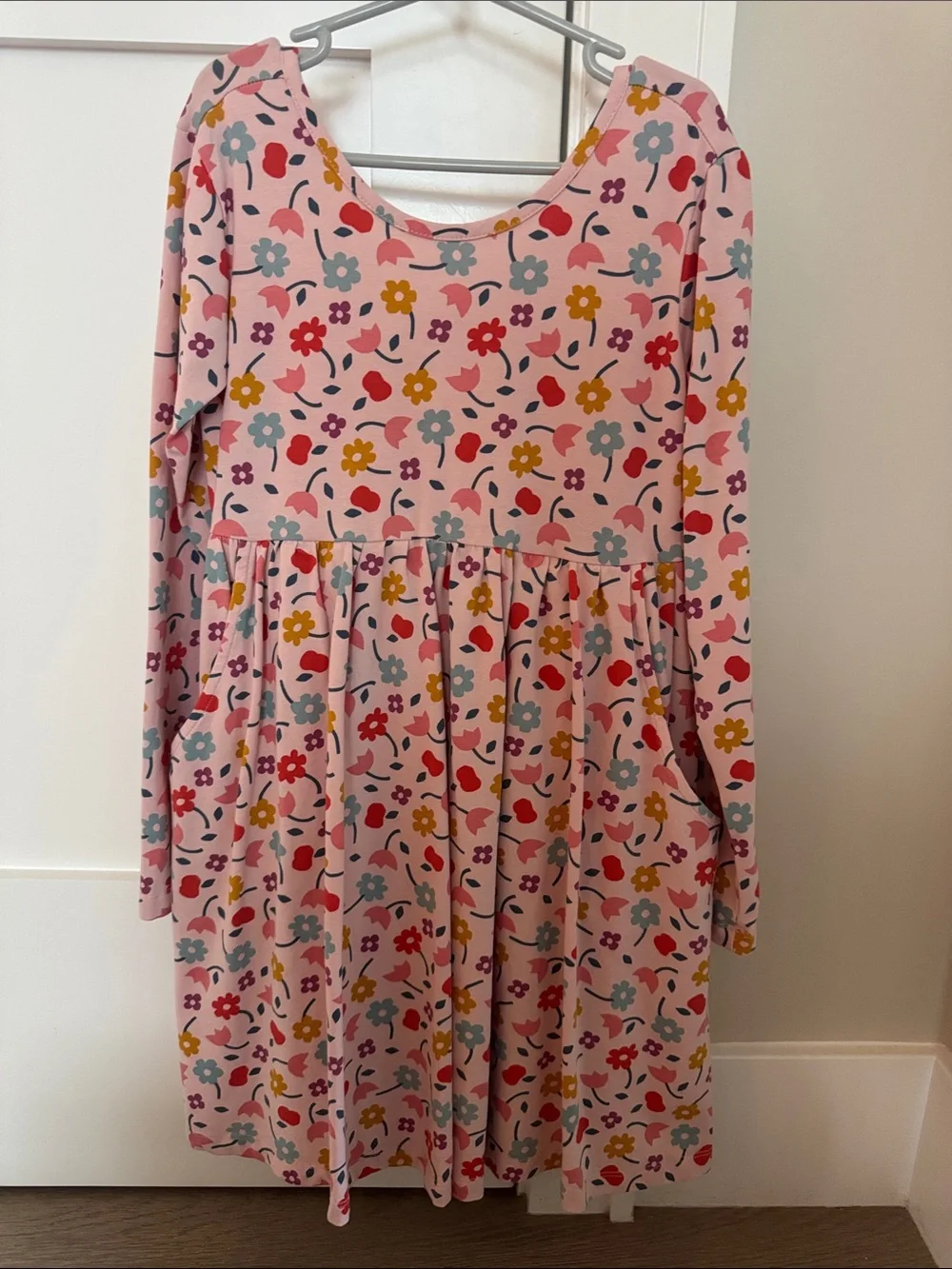 Hanna Andersson Pink Floral Long-Sleeve Dress